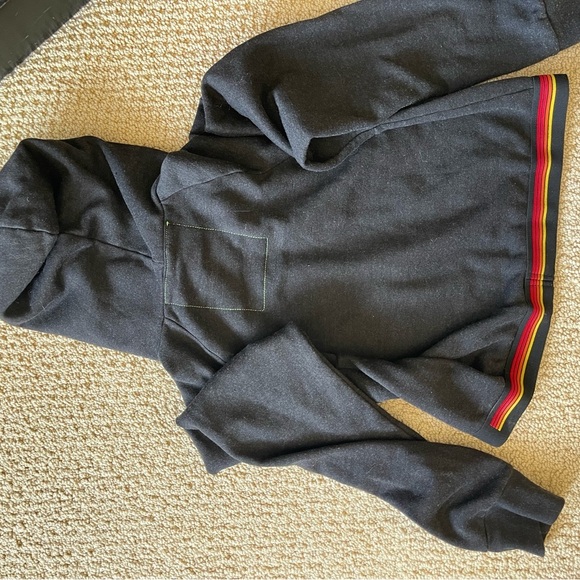Aviator Nation cropped Rainbow Stripe Medium Hoodie - Picture 3 of 3